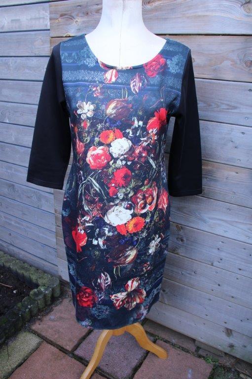 Jurk zwart/ rood/ blauw Batida mt 3 (40) Vaste prijs, Maat 38/40 (M), Zwart, Ophalen of Verzenden, Zo goed als nieuw