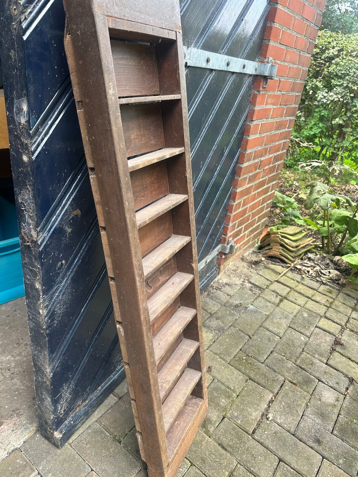 Antieke houten steen bakken, Ophalen of Verzenden