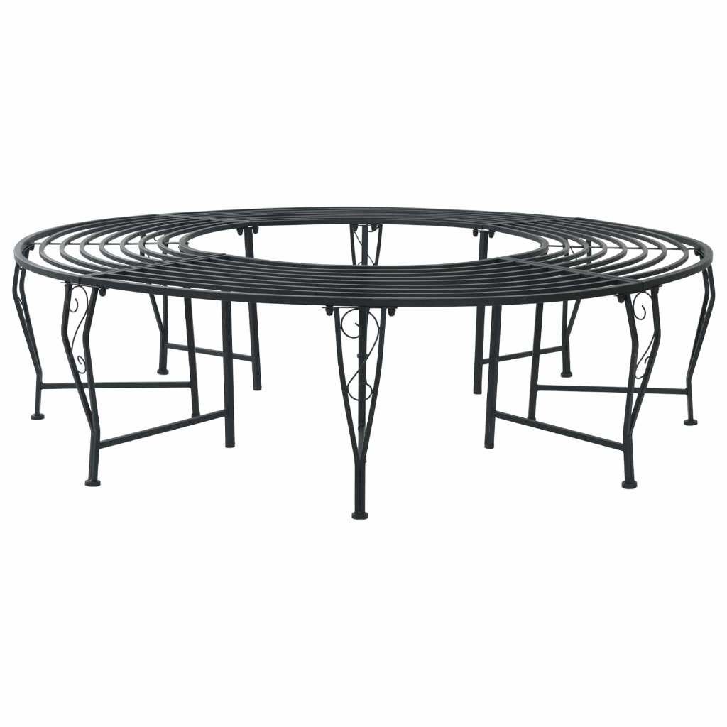 Boombank parkbank rond ijzer ø160 zwart GRATIS BEZORGD!, Tuin en Terras, Verzenden, Nieuw, Nvt, Nvt