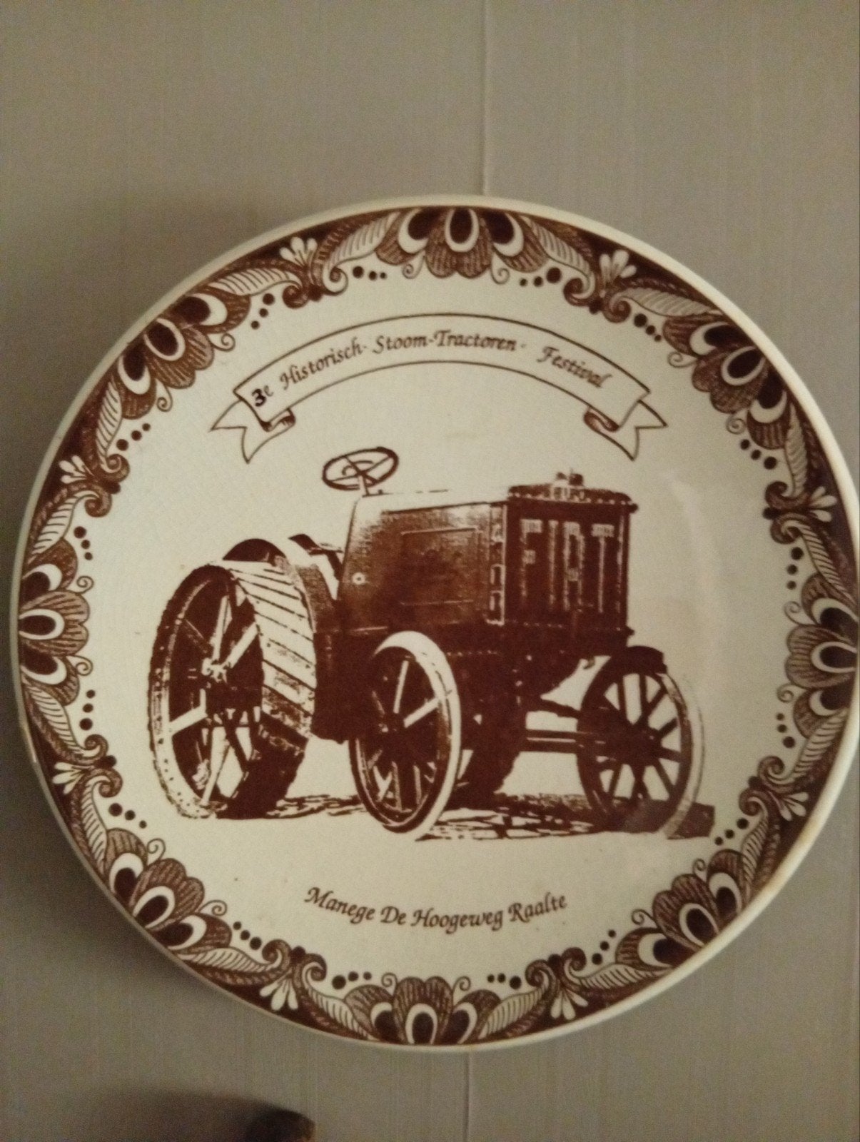 Decoratieve wandbord 3e Historisch Stoom-Tractoren Festival, Ophalen