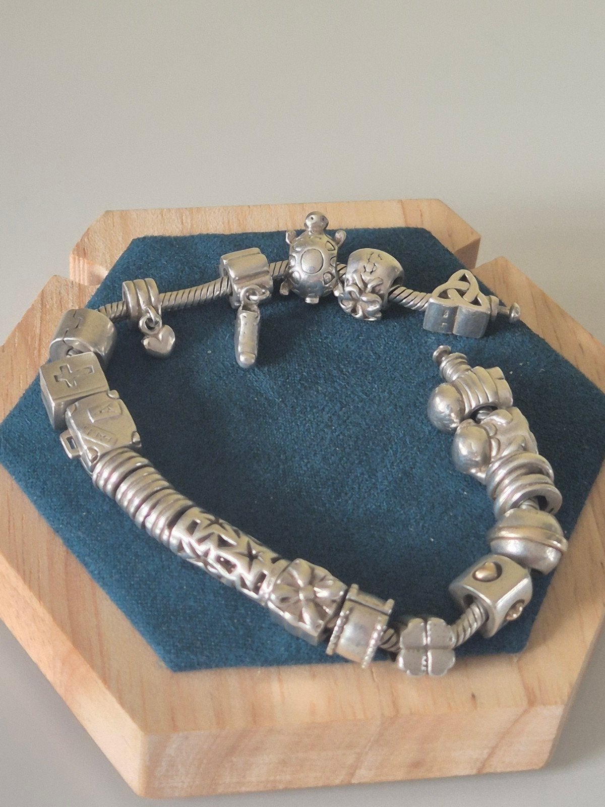 Pandora bedels armband 485, Gebruikt, Info@pandora.net, Met bedels of kralen, Zilver