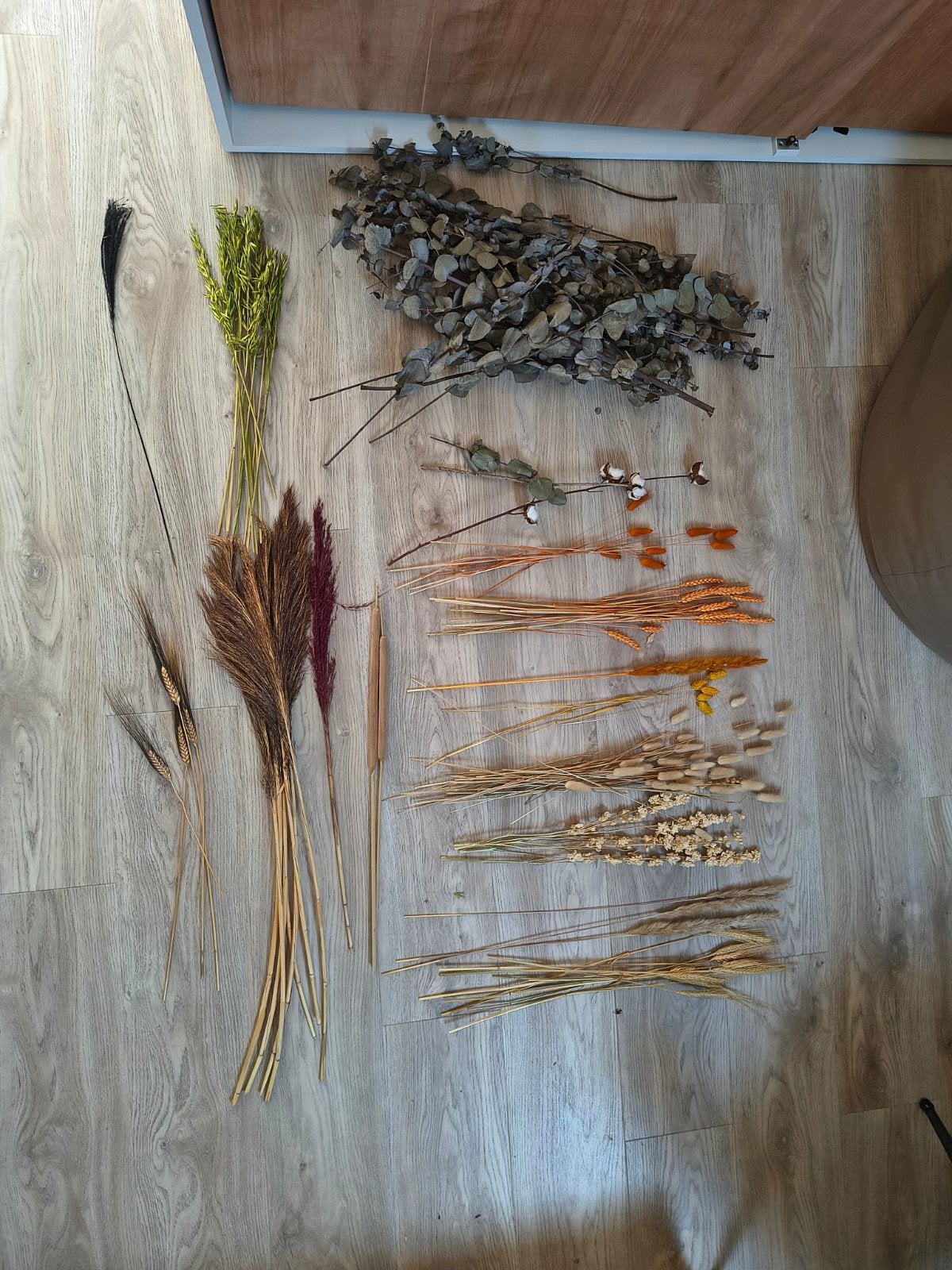 Grote bos gedroogde bloemen en grassen, Ophalen of Verzenden, Zo goed als nieuw