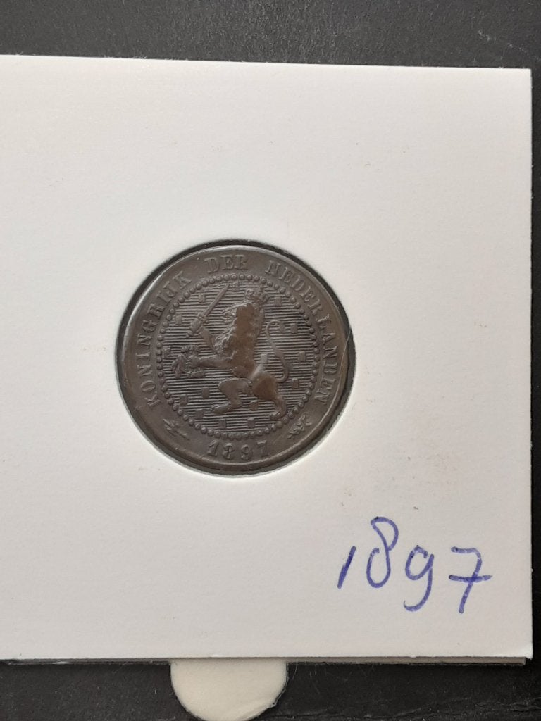 1 cent 1897 Koningin Wilhelmina, Verzenden, Koningin Wilhelmina, 1 cent, Losse munt