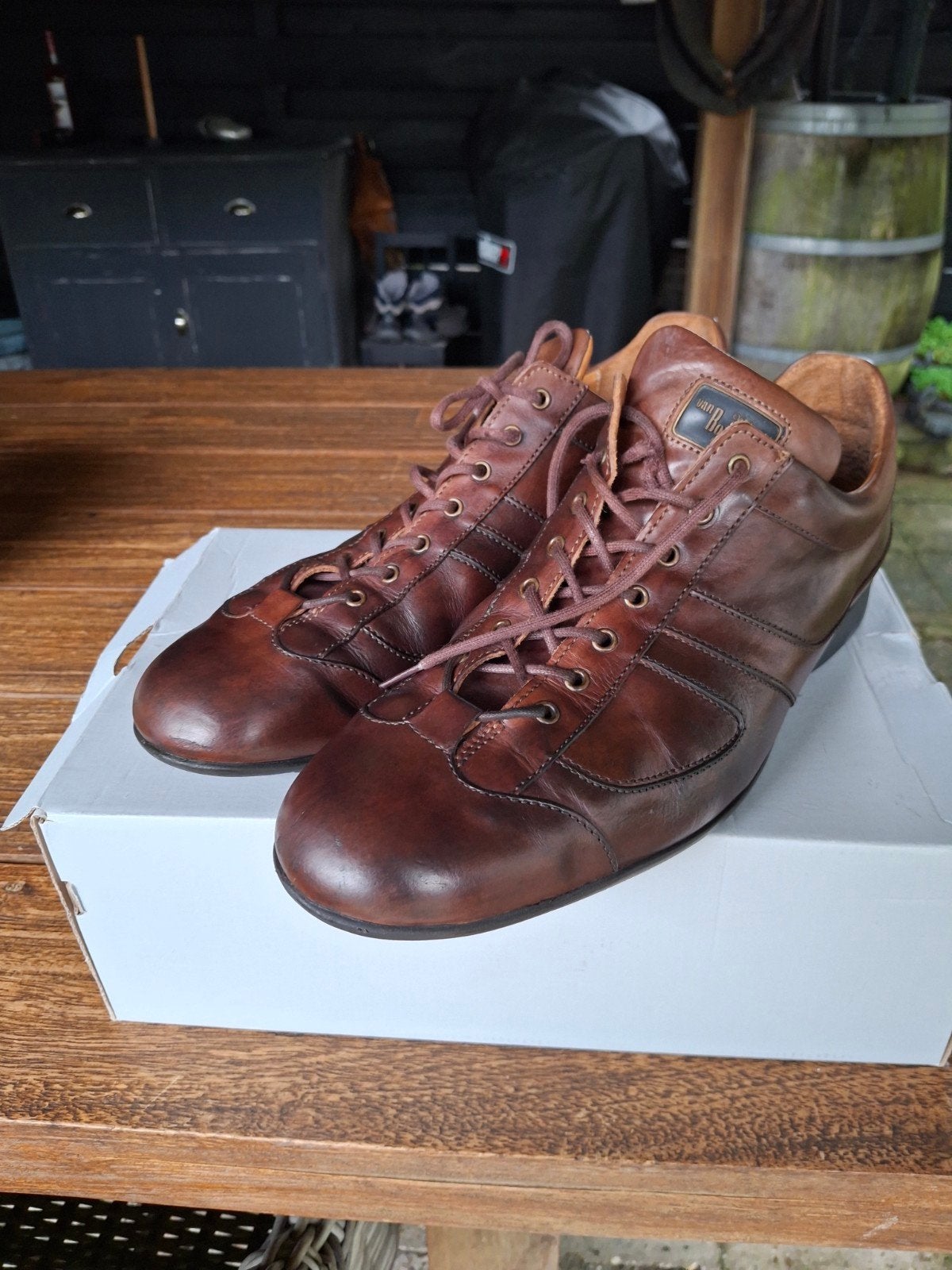 Van Bommel Nette Schoenen - Bruin Leer - Maat 42, Ophalen, Bruin, Zo goed als nieuw, Van Bommel