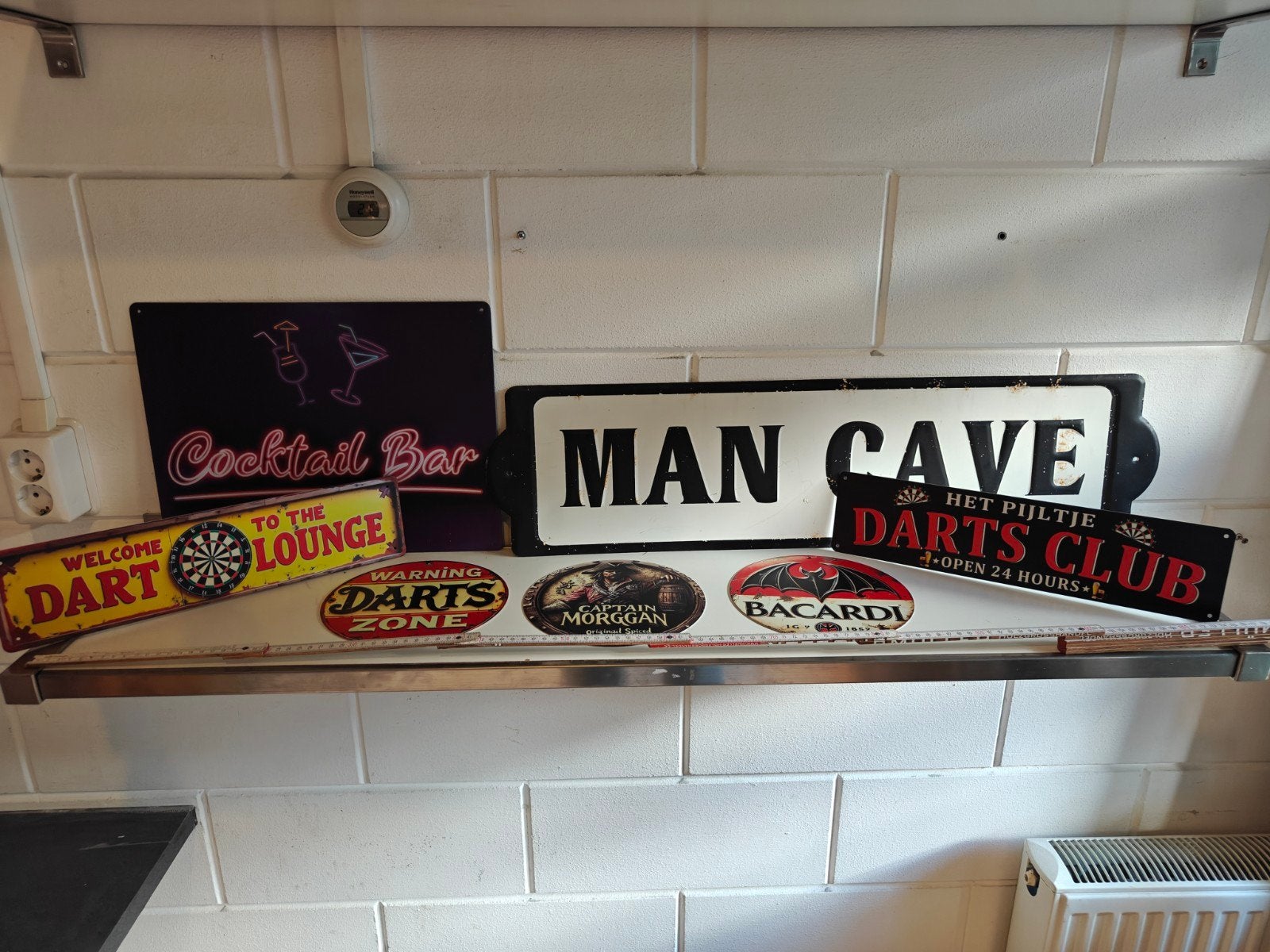 Enorme verzameling 42 stuks Mancave Items in 1 koop, Reclamebord, Ophalen of Verzenden, Zo goed als nieuw, X