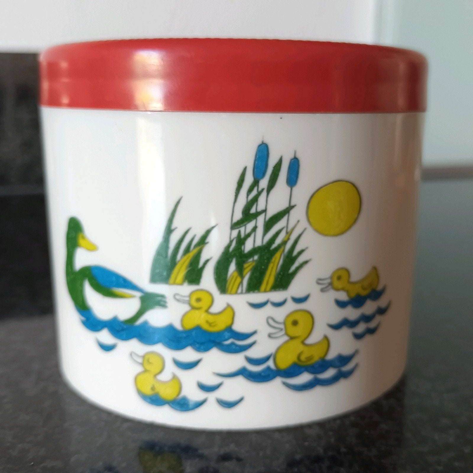 Seno voorraadpot vintage, Gebruikt, Kunststof, Ophalen of Verzenden, Voorraadpot