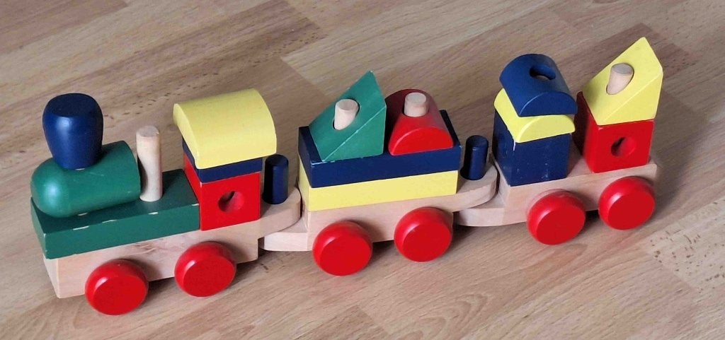 Houten trein, Ophalen of Verzenden, Gebruikt