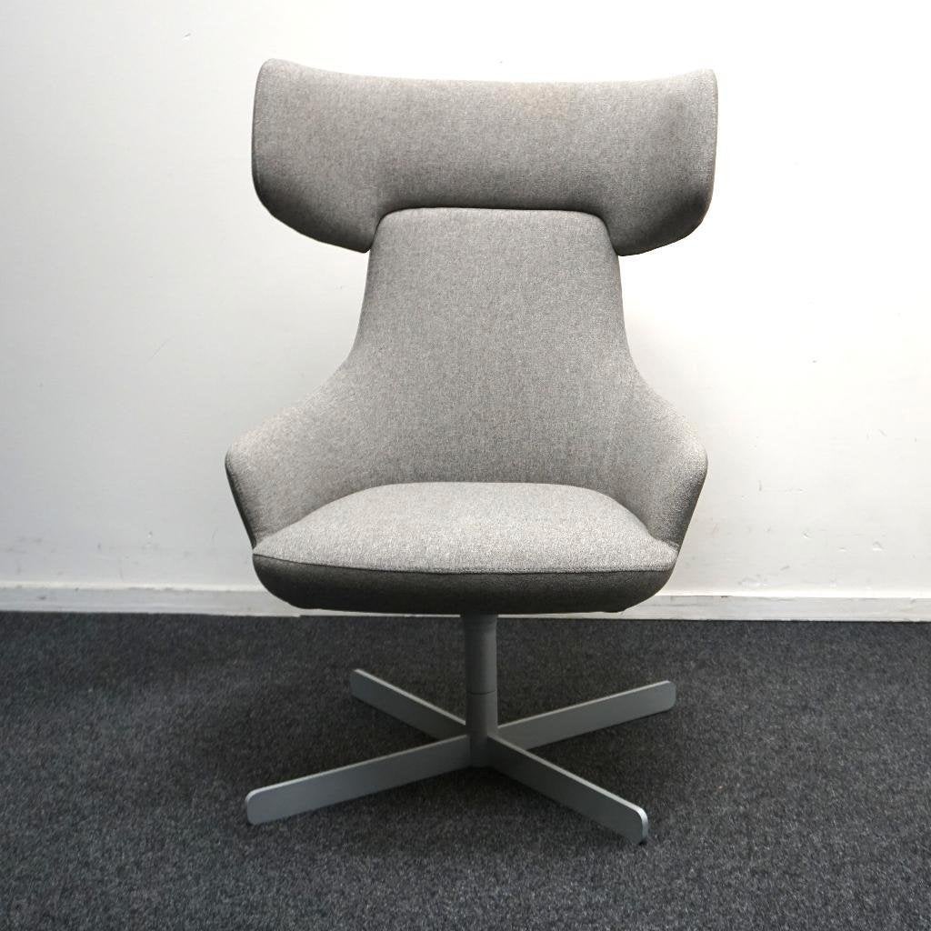 DeBerenn Hendrix Design Fauteuils | Grijs | Draaibaar |Stoel, Gebruikt, -, -, 75 tot 100 cm