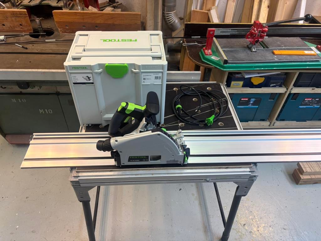 Te koop festool ts 60 kebq plus invalzaag complete set, Doe-het-zelf en Verbouw, Gereedschap | Zaagmachines, Invalzaag, Ophalen of Verzenden