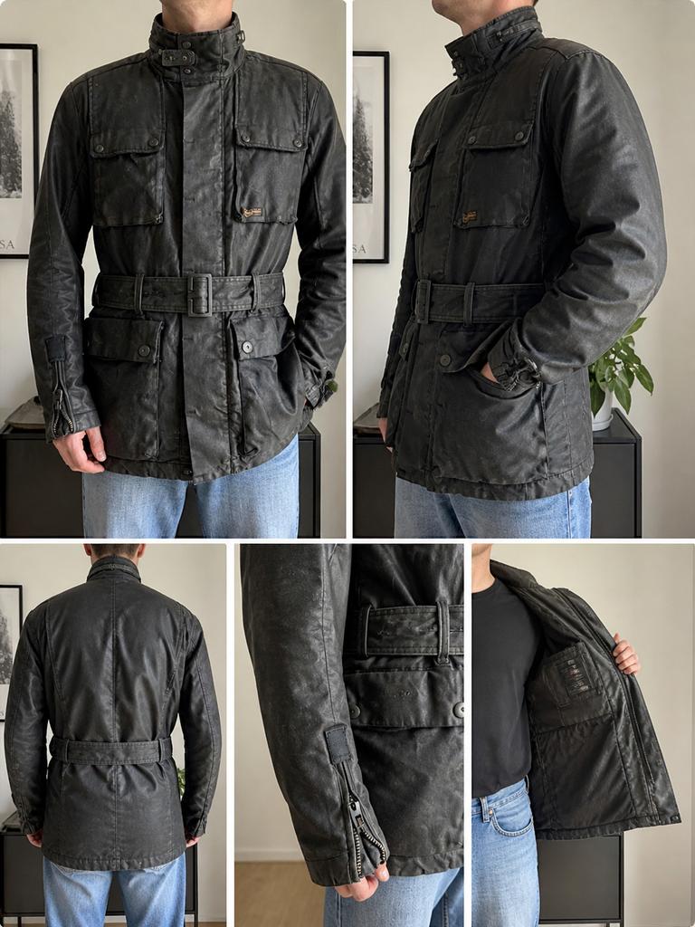 G-Star Lennox Denim JKT Biker Motorcycle Belted Jacket, Ophalen of Verzenden, Tweedehands, Heren, Jas | textiel