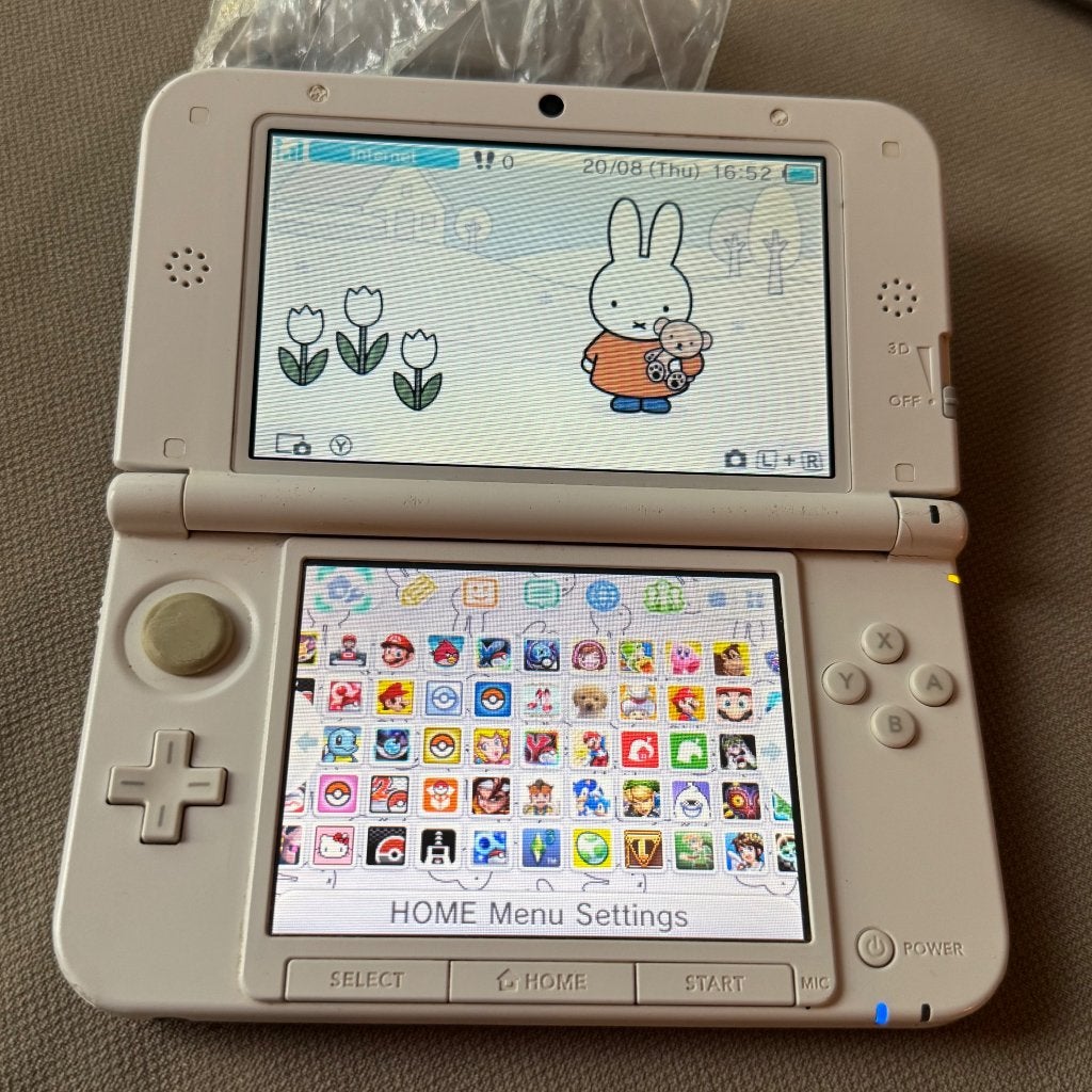 Nintendo 3DS XL 64 GB SD kaart digitale games, Wit, 3DS XL, Ophalen of Verzenden, Gebruikt