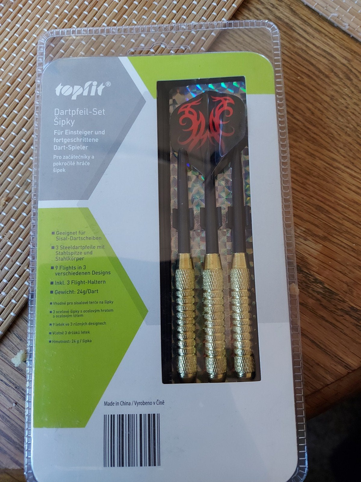 Topfit Dartpijl-Set 24g - Voor beginners en gevorderden, Verzenden, Nieuw, Pijlen