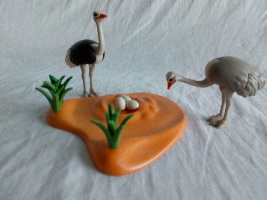 Playmobil set 4831 Struisvogels met nest, Kinderen en Baby's, Speelgoed | Playmobil, Ophalen of Verzenden, Gebruikt