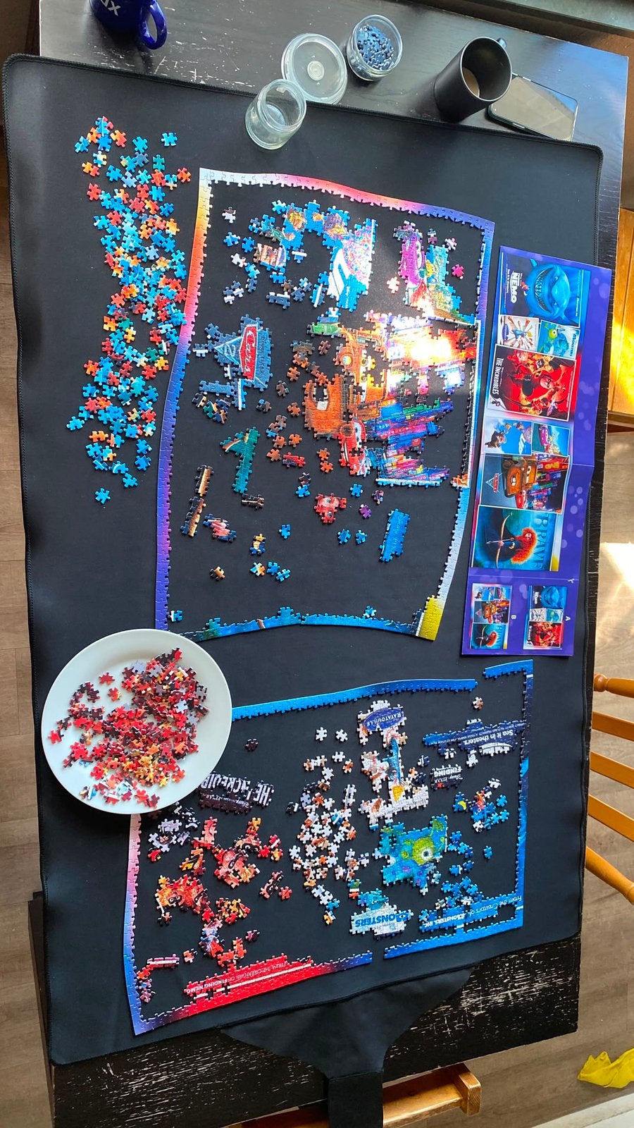 6000 stukjes (opsplitsbare) disney puzzel met puzzelmat, Hobby en Vrije tijd, Ophalen of Verzenden, Meer dan 1500 stukjes, Zo goed als nieuw