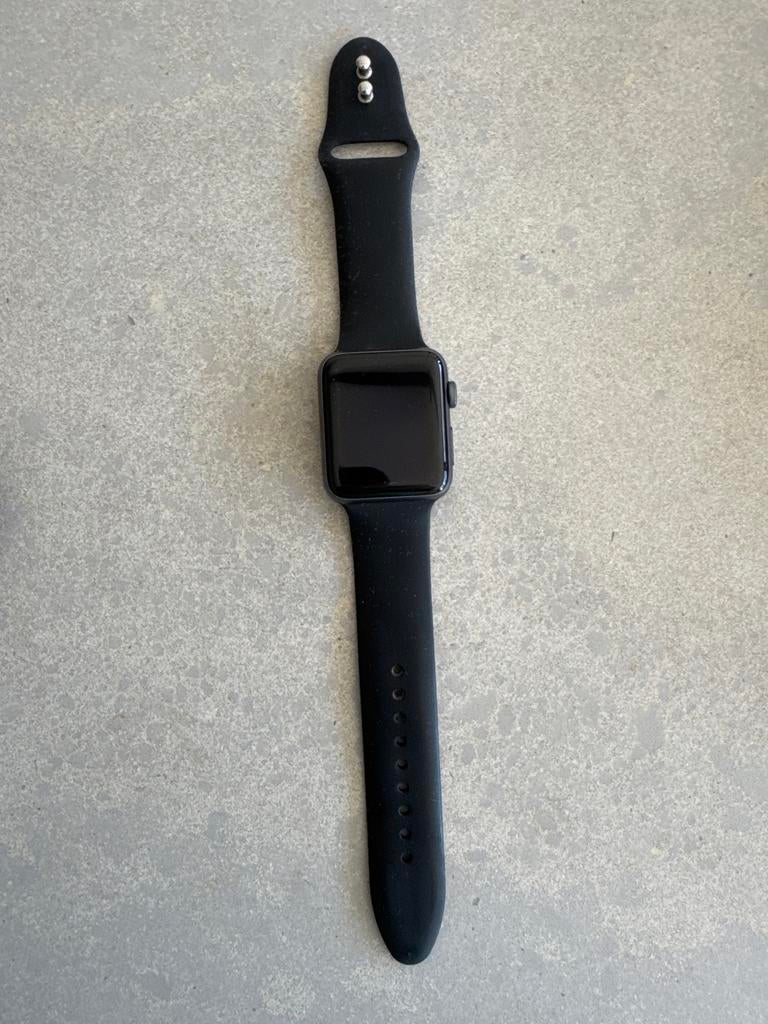 Apple Watch Series 3 42mm Zwart - Zo goed als nieuw, Zwart, IOS, Ophalen of Verzenden, Zo goed als nieuw