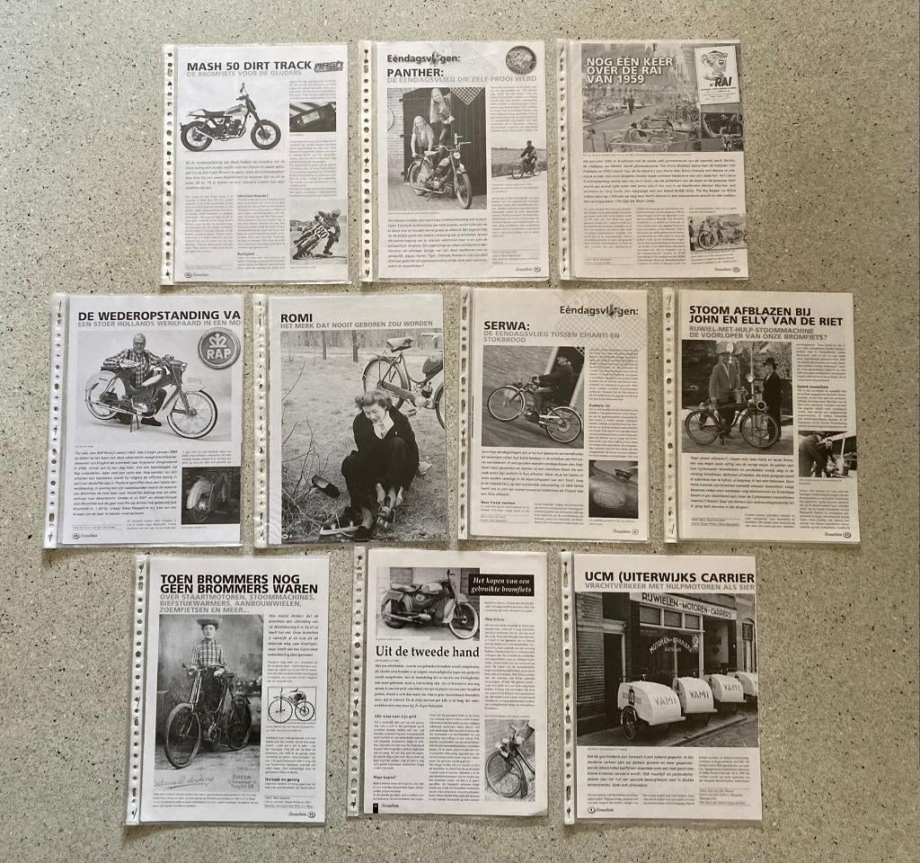Unieke Map met veel documentatie diverse brommers set 2, Fietsen en Brommers, Handleidingen en Instructieboekjes, Verzenden, Zo goed als nieuw