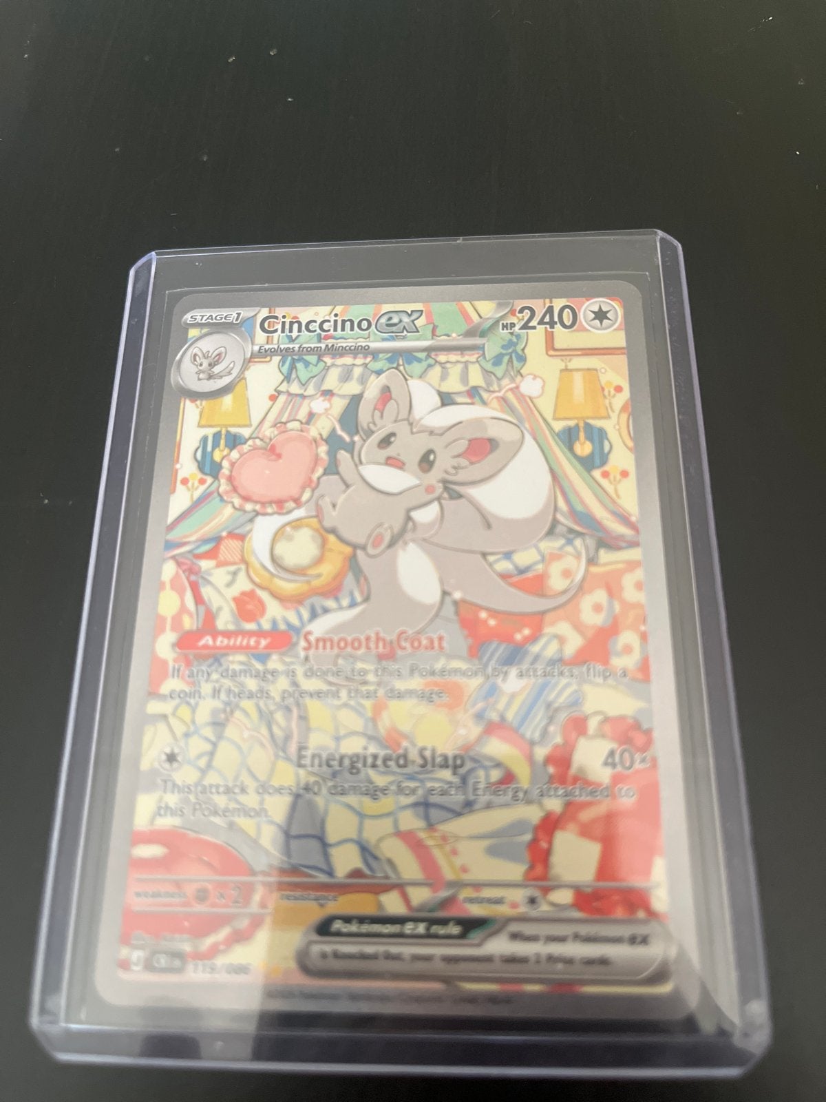 Cinccino ex (CRI 119) - Pokémon Kaart, Ophalen of Verzenden, Zo goed als nieuw, Losse kaart