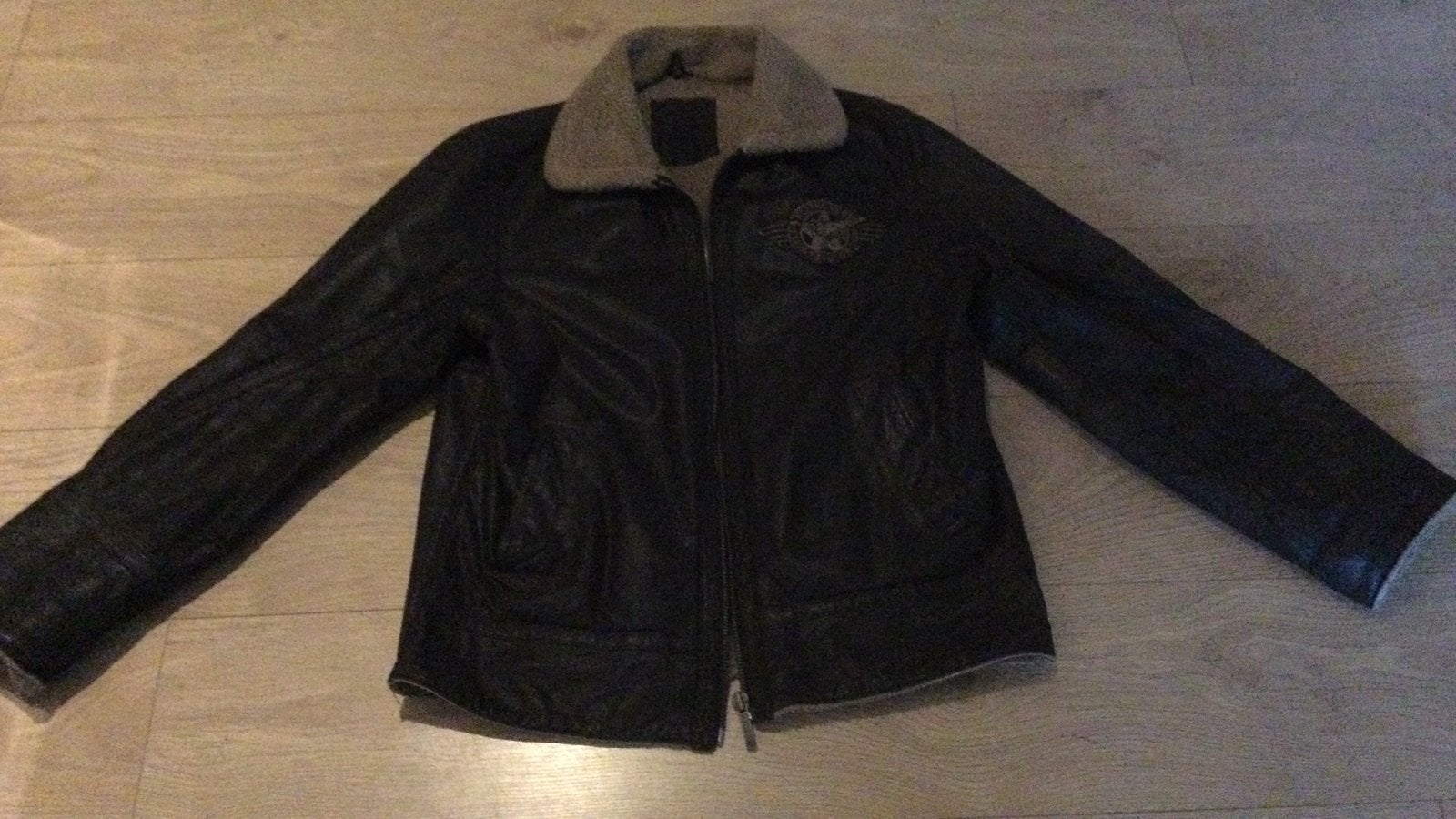 Leren jas, Kleding | Heren, Ophalen, Zo goed als nieuw, Maat 56/58 (XL), Bruin