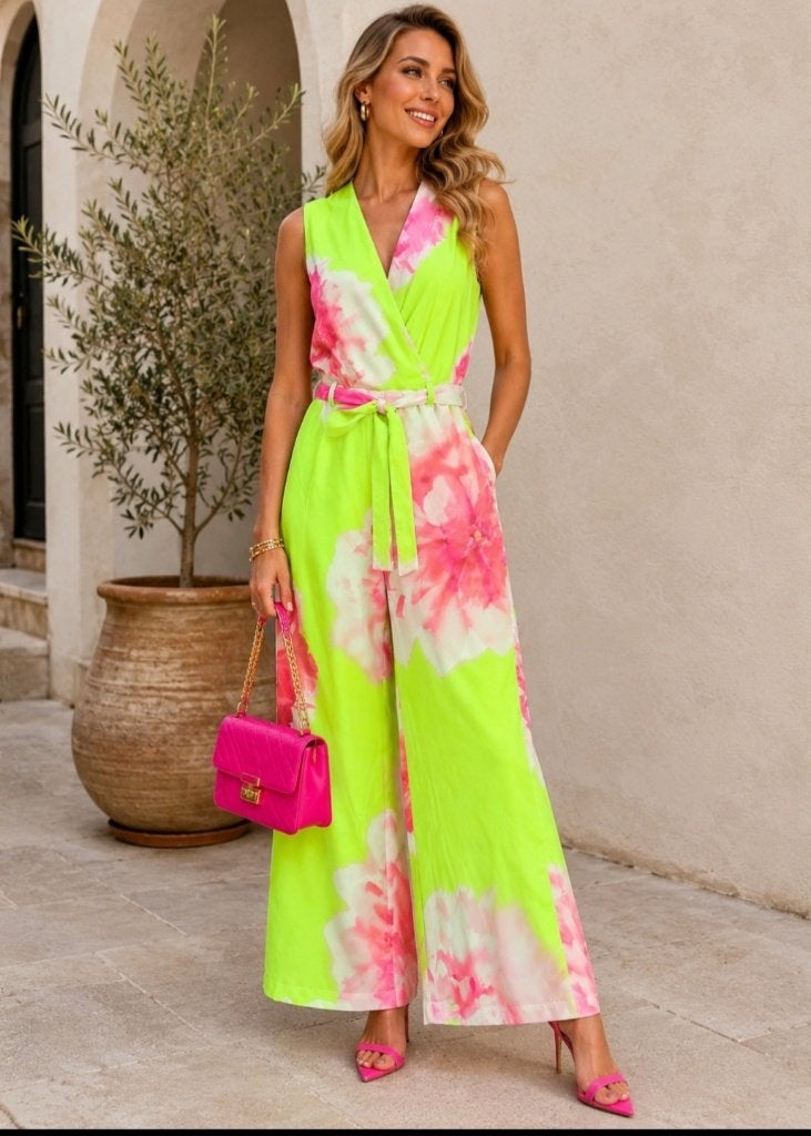 Zomerse jumpsuit, Maat 38/40 (M), Meerkleurig, Senso, Ophalen of Verzenden