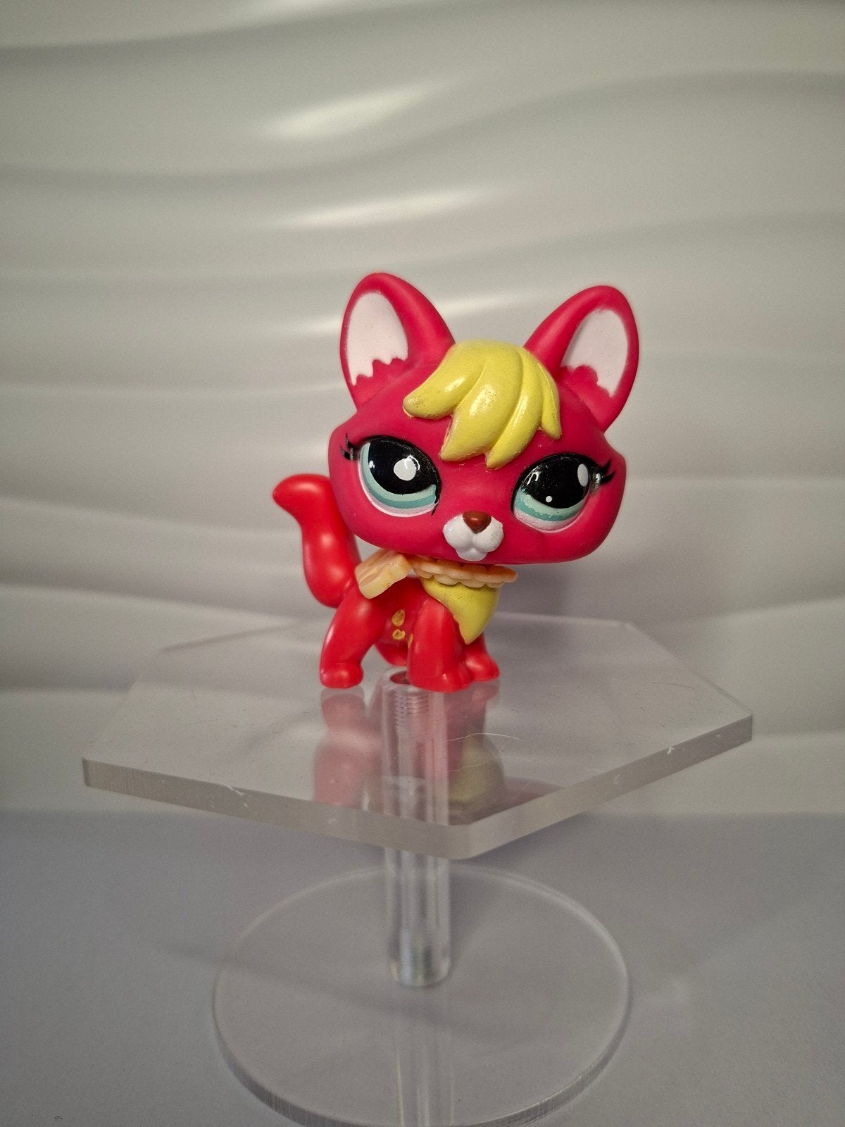 Littlest Petshop Roze Vos met ketting, Ophalen of Verzenden, Gebruikt