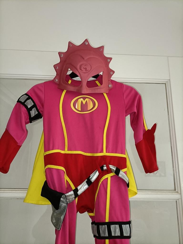 Mega Mindy verkleedpak maat 3-5 jaar + masker, Ophalen of Verzenden, Zo goed als nieuw, 104 of kleiner, Meisje