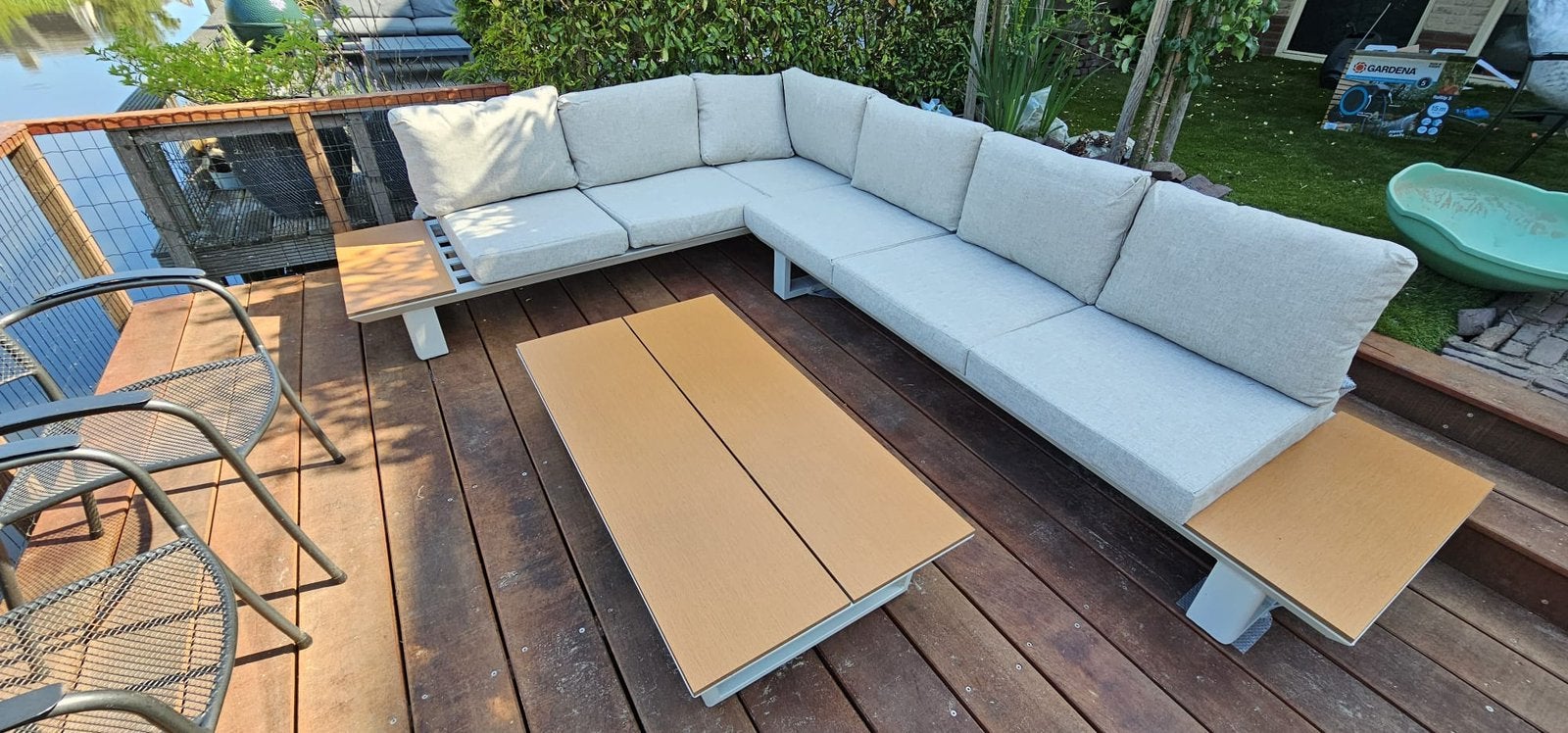 LUX Nevada hoek loungeset tuinset (6 pers.), Tuin en Terras, Ophalen, 6 zitplaatsen, Bank, Aluminium