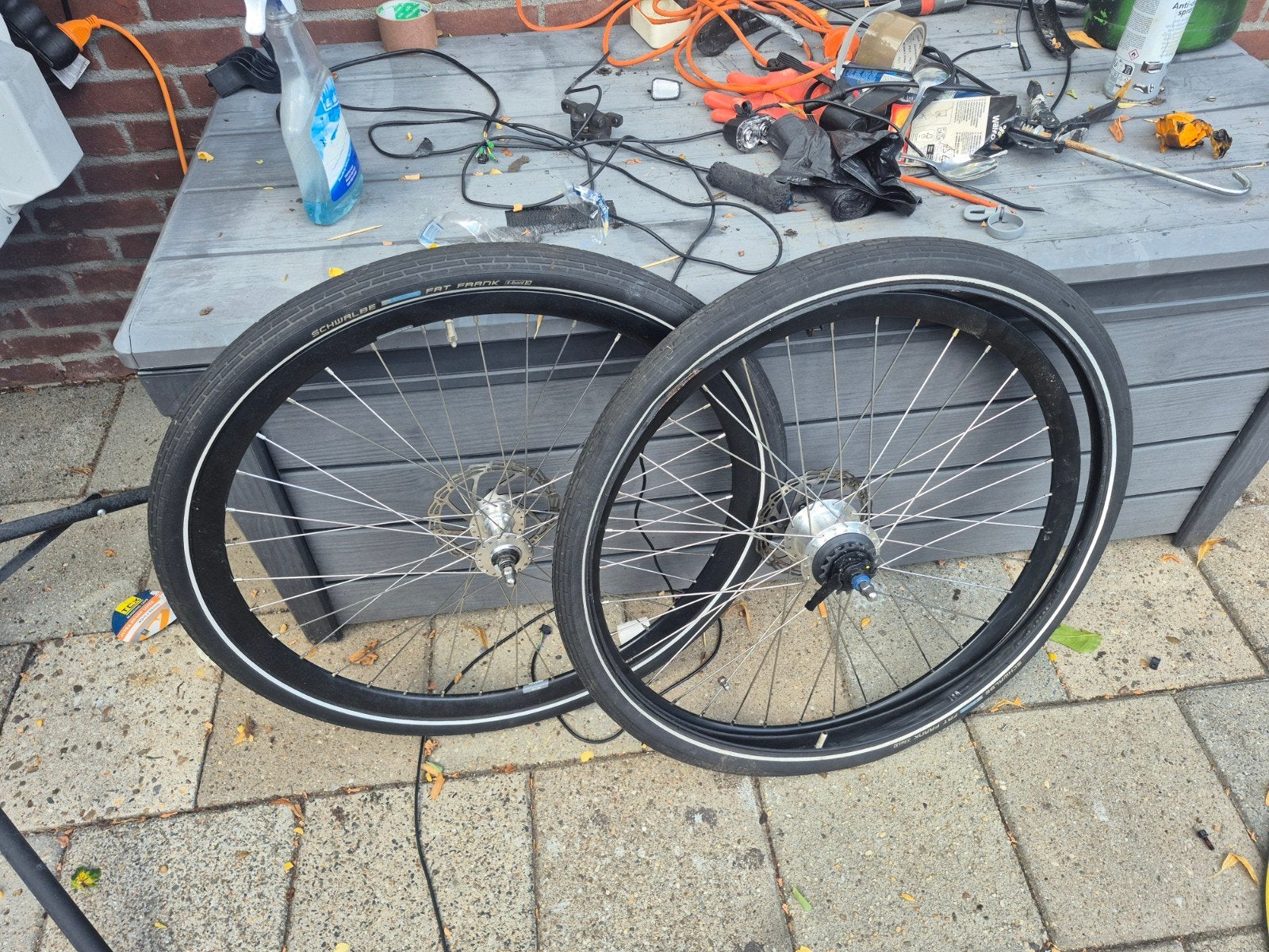 28 inch e bike wielen 7 v, Ophalen of Verzenden