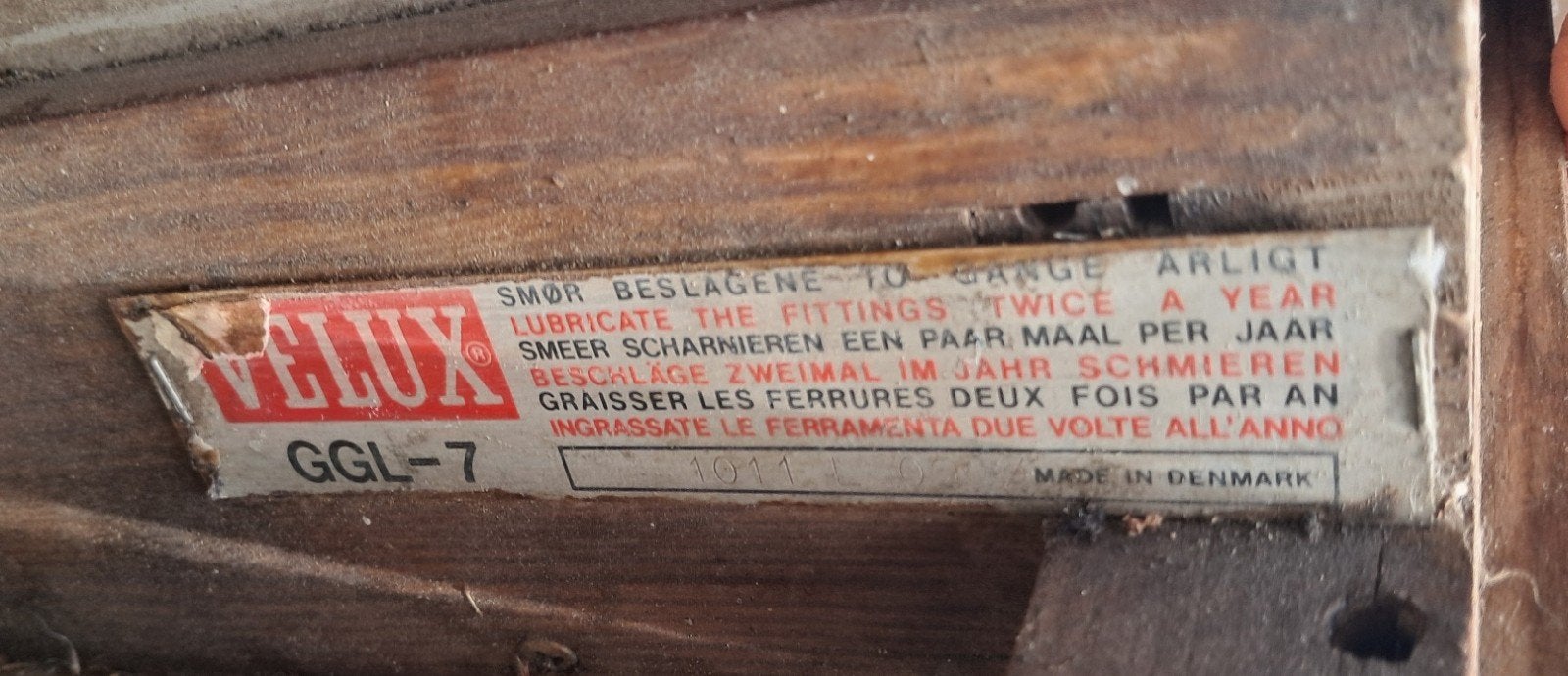 Velux GGL-7 Dakraam met dubbelglas en rolluik, Ophalen, Gebruikt, 80 tot 120 cm, Dubbelglas