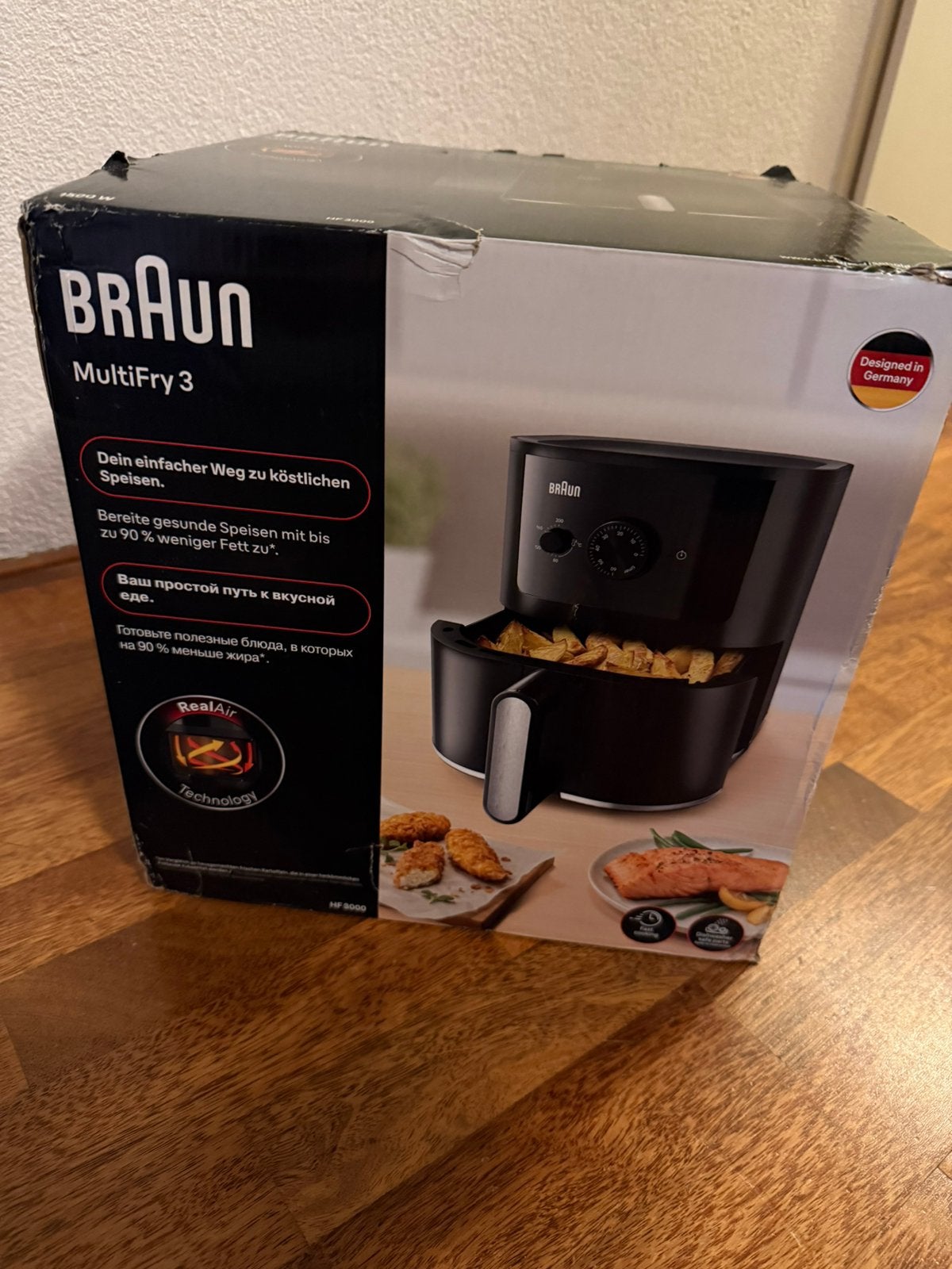 Braun MultiFry 3 HF3000 – NIEUW IN DOOS – €75, Ophalen, Nieuw, Airfryer, 1000 t/m 1499 gram