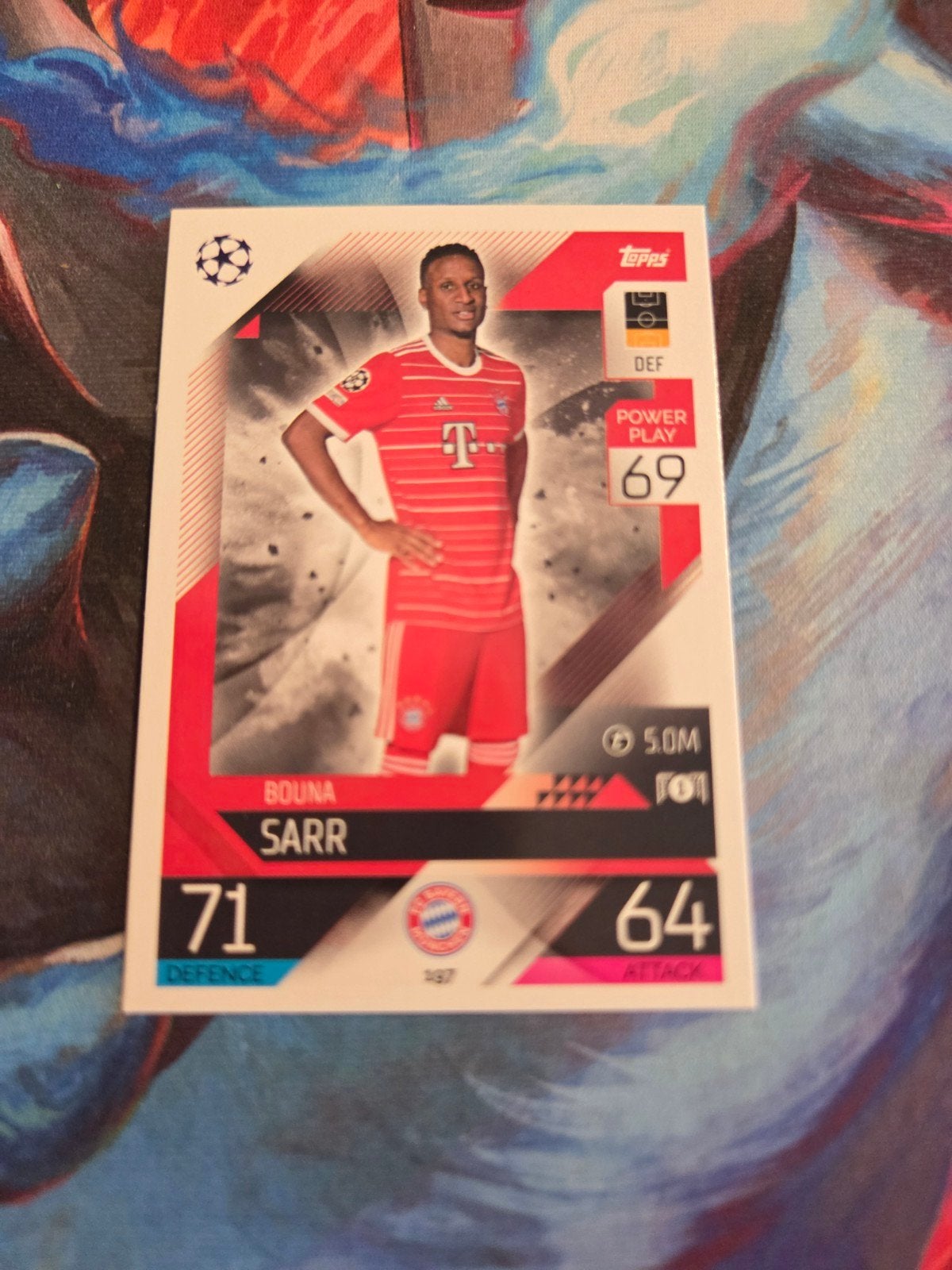 Bouna Sarr Topps Match Attax Champions League Kaart, Ophalen of Verzenden, Zo goed als nieuw, Losse kaart