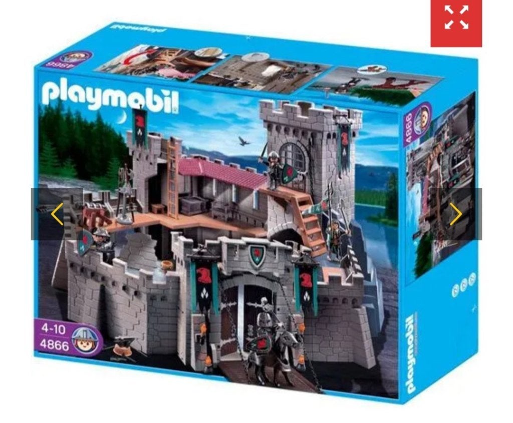Playmobil ridderkasteel Valkenridders., Kinderen en Baby's, Gebruikt, Complete set, Ophalen of Verzenden, Kasteel/Fort