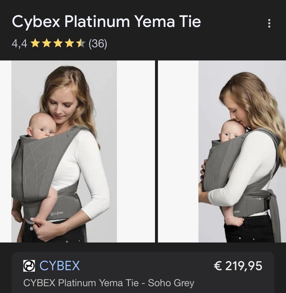 Cybex platinum yema tie baby draagzak draag zak kind, Kinderen en Baby's, Babydragers en Draagdoeken, Ophalen, Zo goed als nieuw