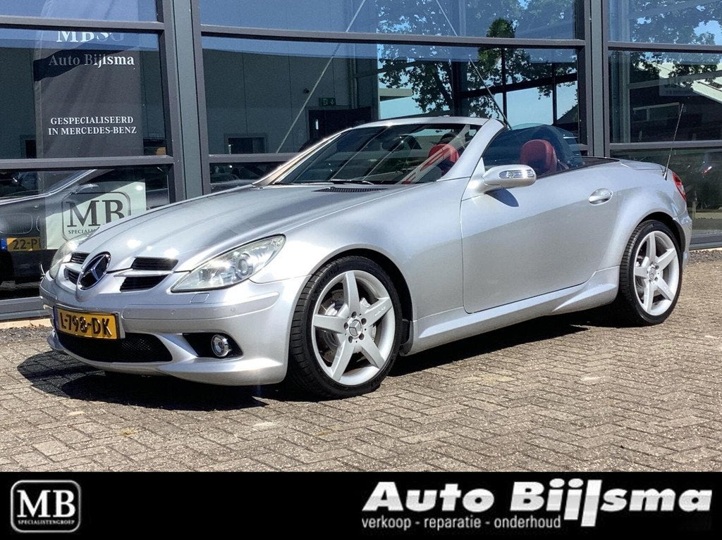 Mercedes SLK-klasse 350 automaat, AMG pakket, vol opties, ze, Auto's, Achterwielaandrijving, Gebruikt, Cabriolet, 2 stoelen