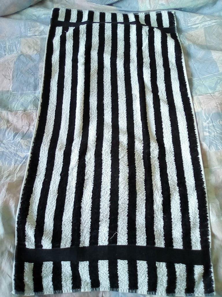 4x Handdoek Concha classic zwart wit gestreept, Meerkleurig, Overige merken, Handdoek, Ophalen of Verzenden