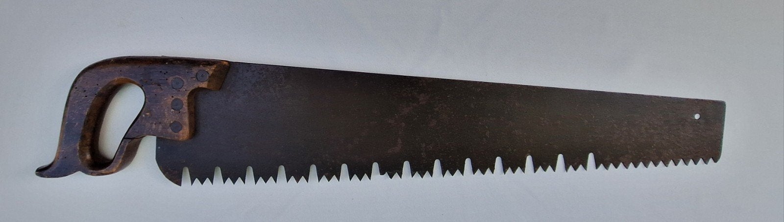 Vintage 1-mans afkortzaag met crosscut tanden, Ophalen of Verzenden