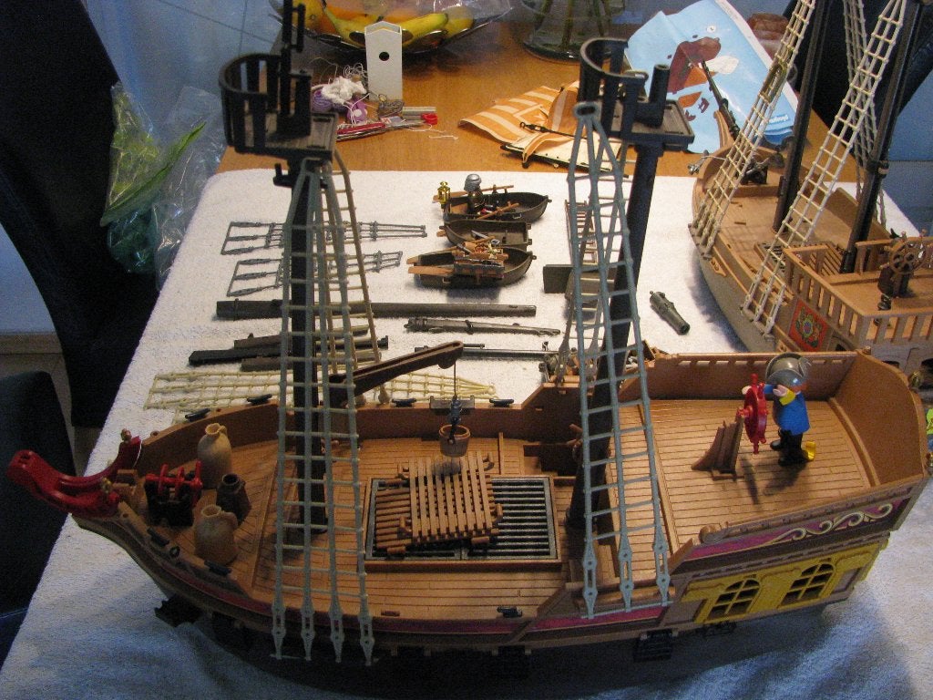 Playmobil. Onderdelen van 2 piraten schepen, Ophalen of Verzenden, Gebruikt, Los playmobil