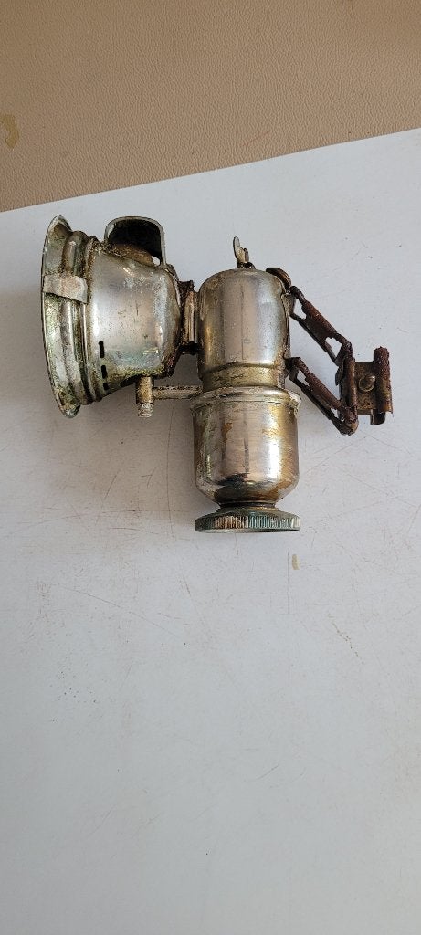 oude fietslamp (19iv288/24-2), Antiek en Kunst, Ophalen of Verzenden