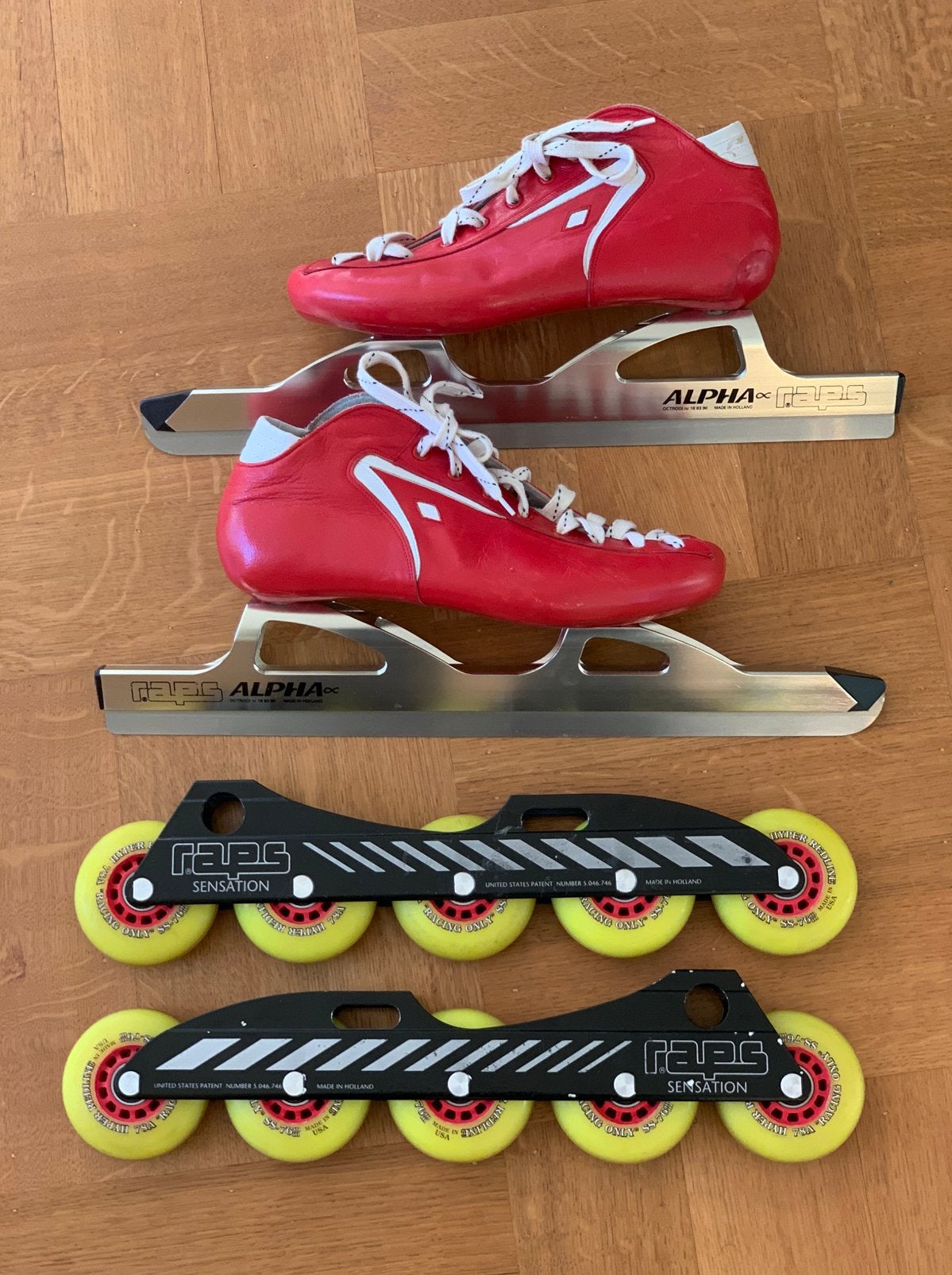 RAPS Alpha hoge noren met 5 wheel skeelers, Ophalen of Verzenden, Zo goed als nieuw, Noren, Raps