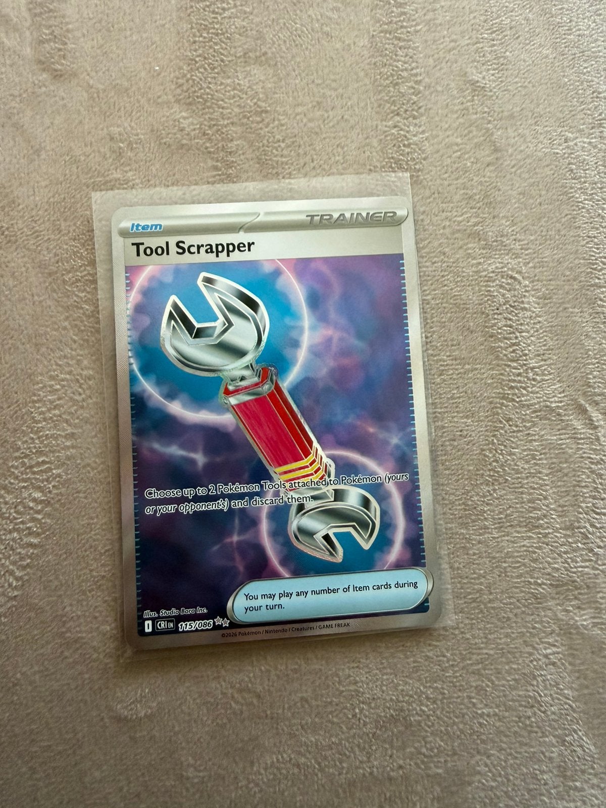 Tool Scraper Trainer Card, Ophalen of Verzenden, Zo goed als nieuw, Foil