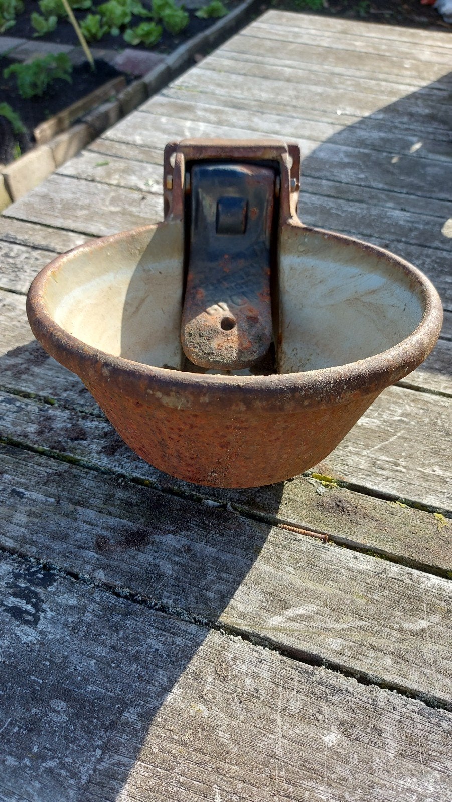 Nostalgische metalen drinkbak voor vee -Van Dorsser Nijmegen, Ophalen of Verzenden
