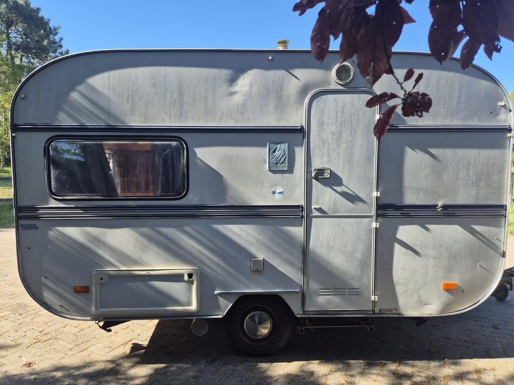Knaus Monsun (1978) – Originele klassieke caravan voortent, Caravans en Kamperen, Rondzit, Tot en met 2, Particulier, 500 - 750 kg