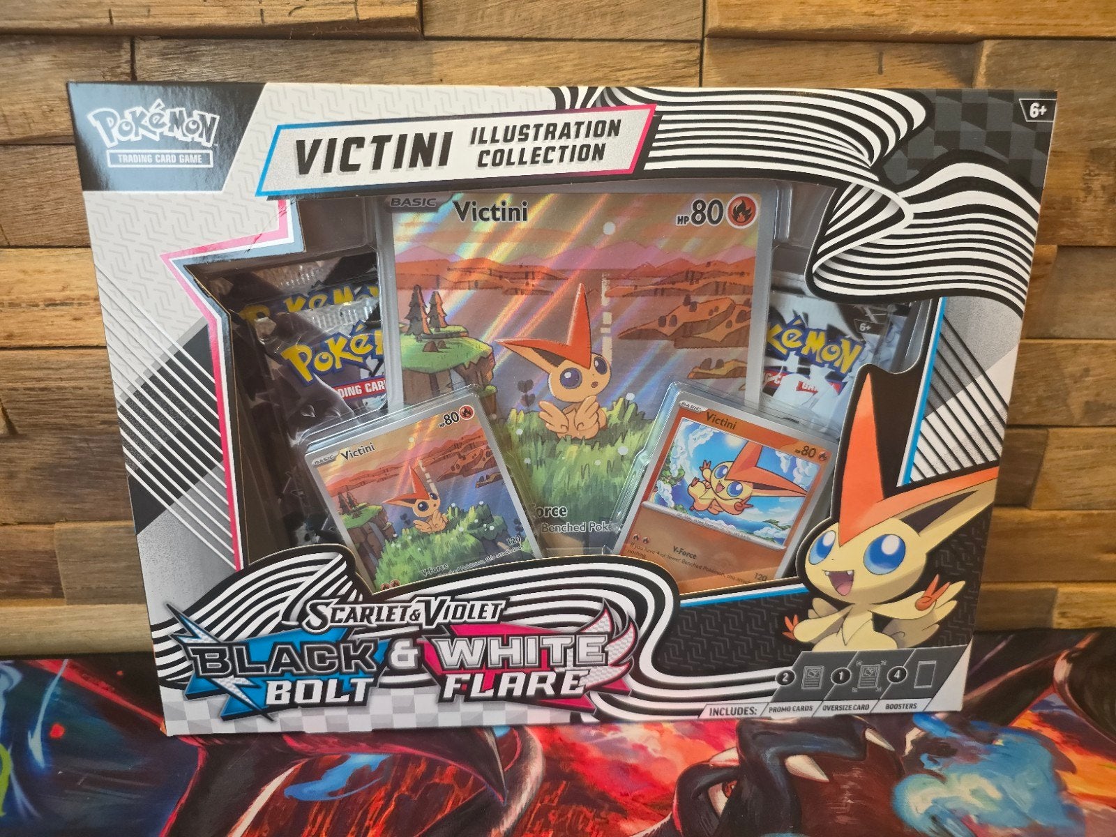 Pokemon Victini Illustration Collection Box Black bolt White, Ophalen of Verzenden, Nieuw