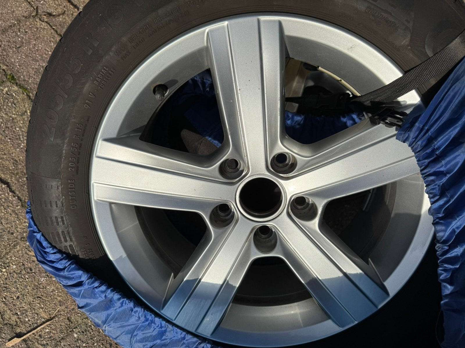 2 losse autobamden VW Golf, Ophalen, Gebruikt, Volkswagen