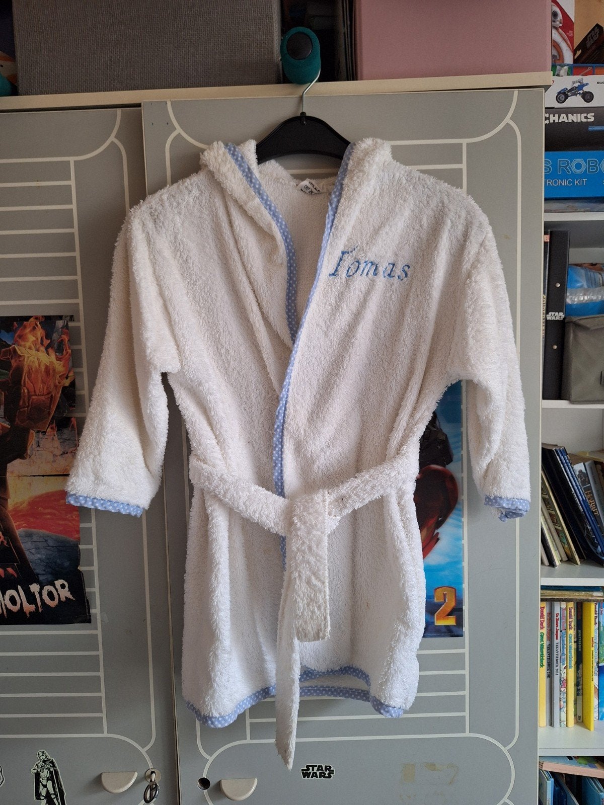 badjas Tomas maat 116 (6 jaar), Nacht- of Onderkleding, Ophalen of Verzenden, Zo goed als nieuw, Onbekend