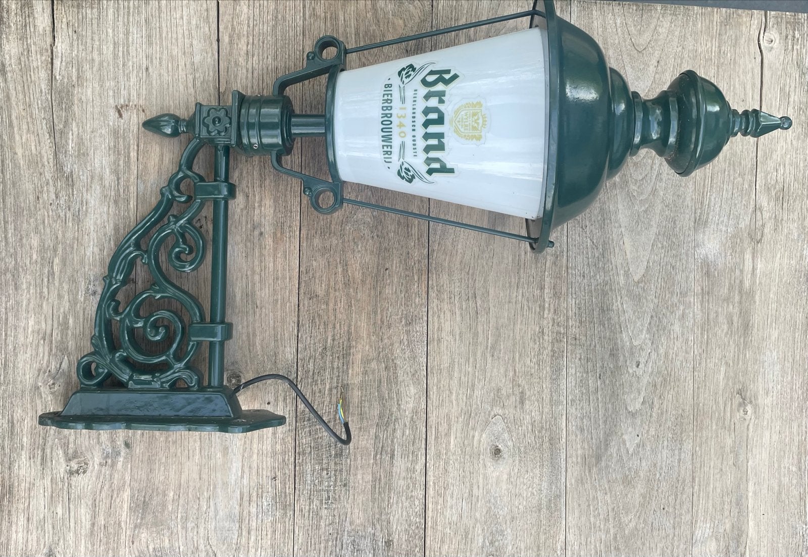 Brand Bierbrouwerij wandlamp - Groen gietijzer, Ophalen