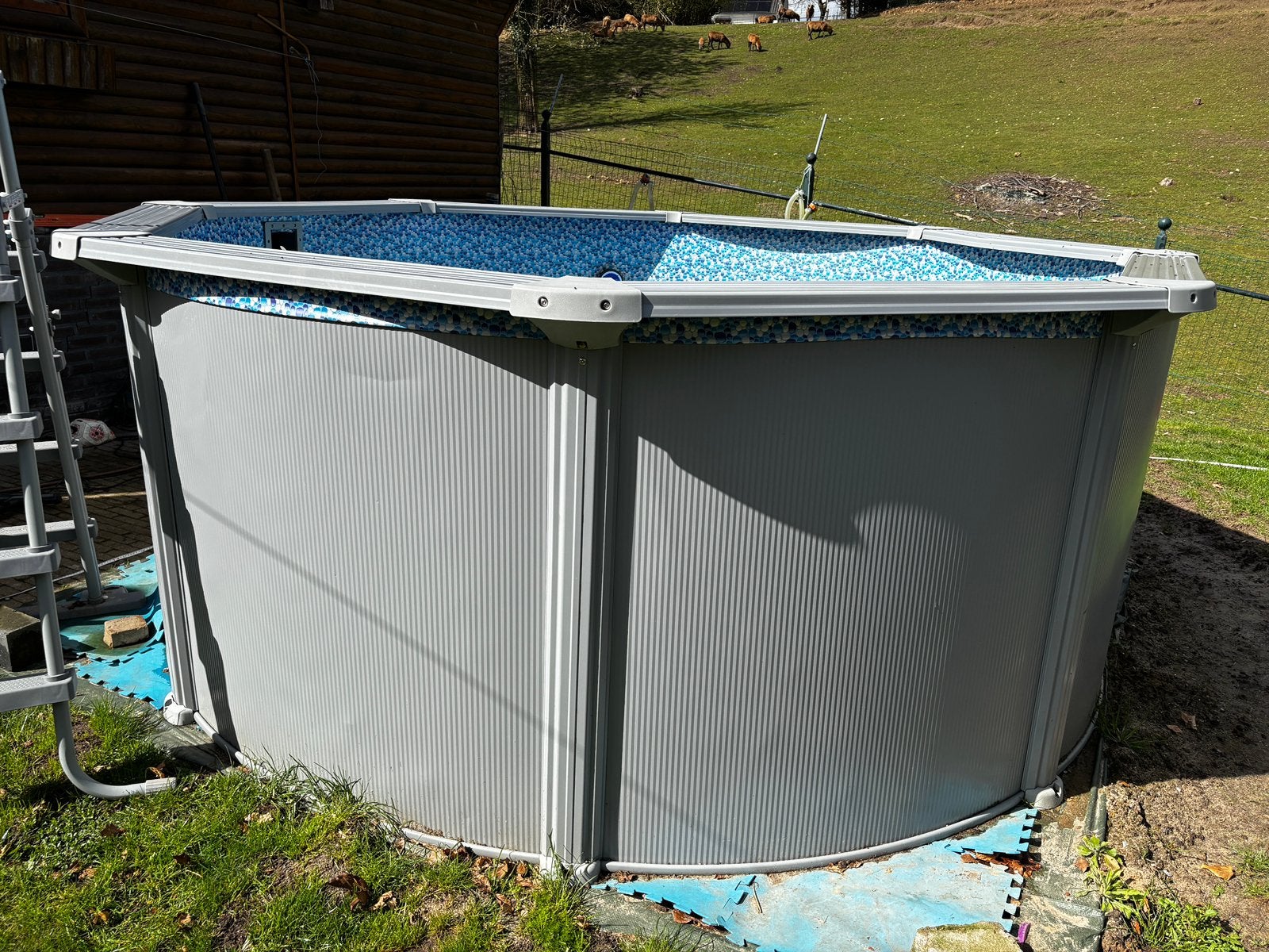 Bestway Hydrium rond 300x120 cm met toebehoren, Rond, 300 cm of meer, Zo goed als nieuw, Ophalen