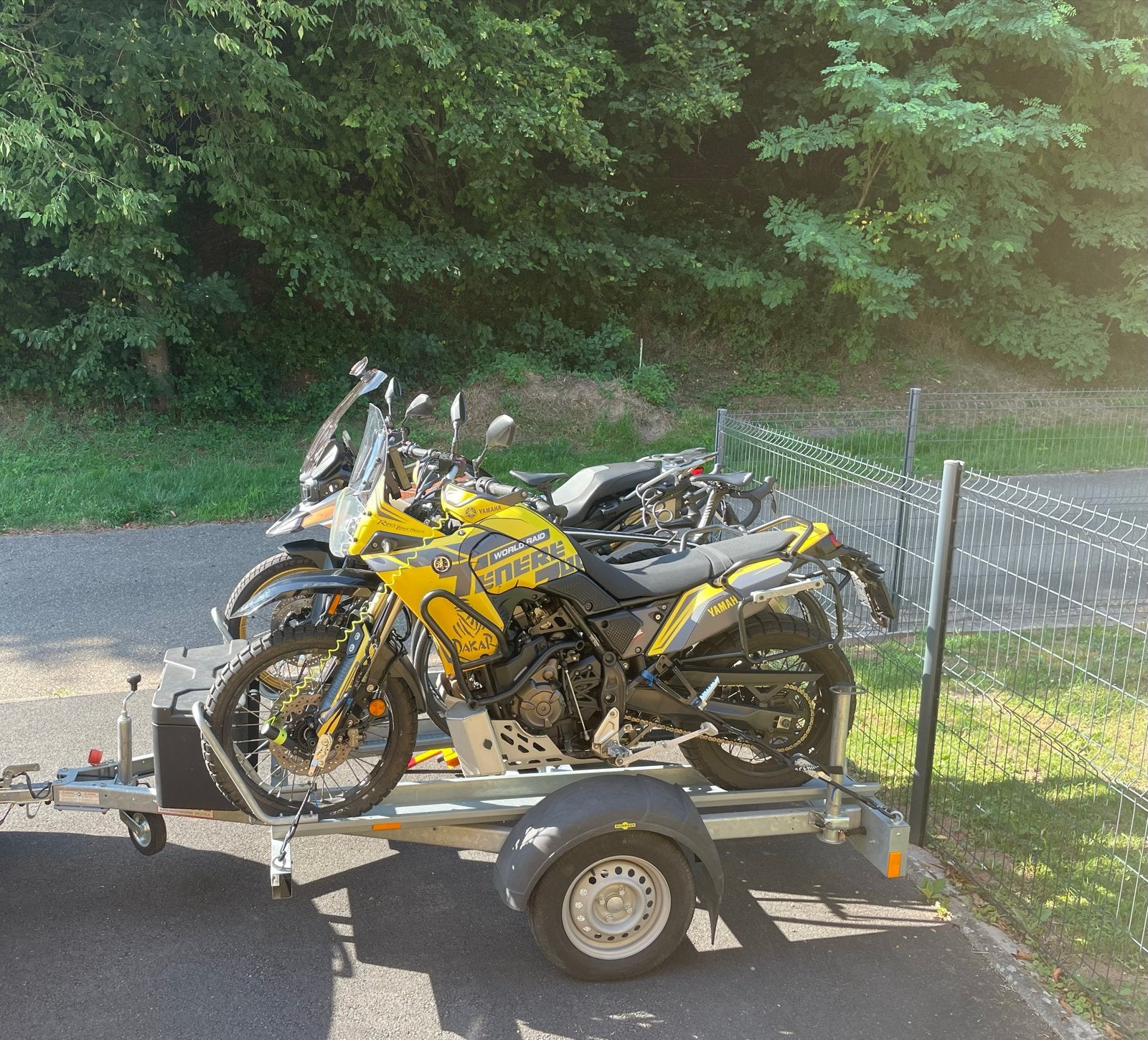 Humbaur motortrailer, Ophalen, Gebruikt