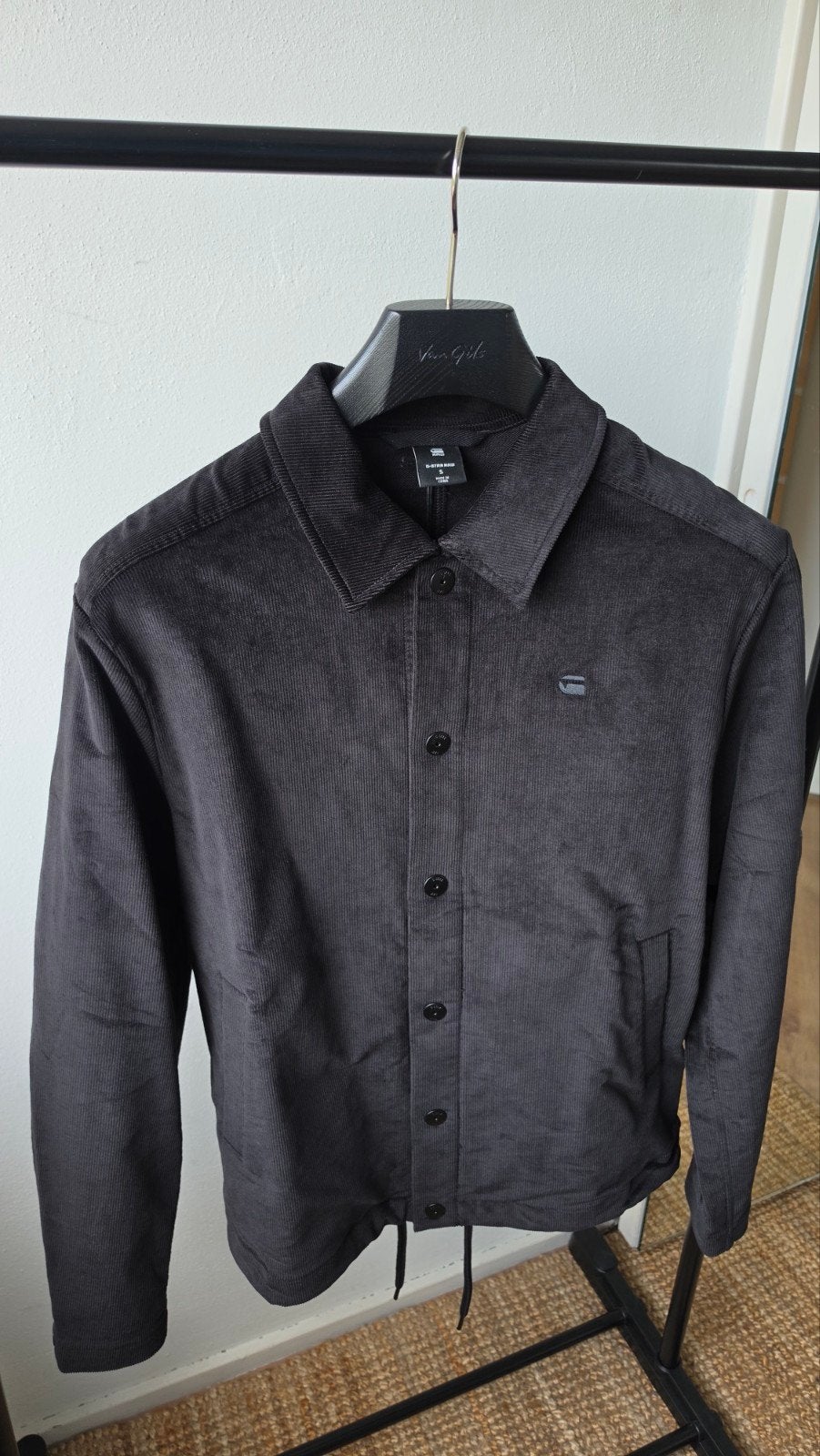 G-Star Cord Coach SW Jacket maat S, G-Star Raw, Halswijdte 38 (S) of kleiner, Zwart, Nieuw