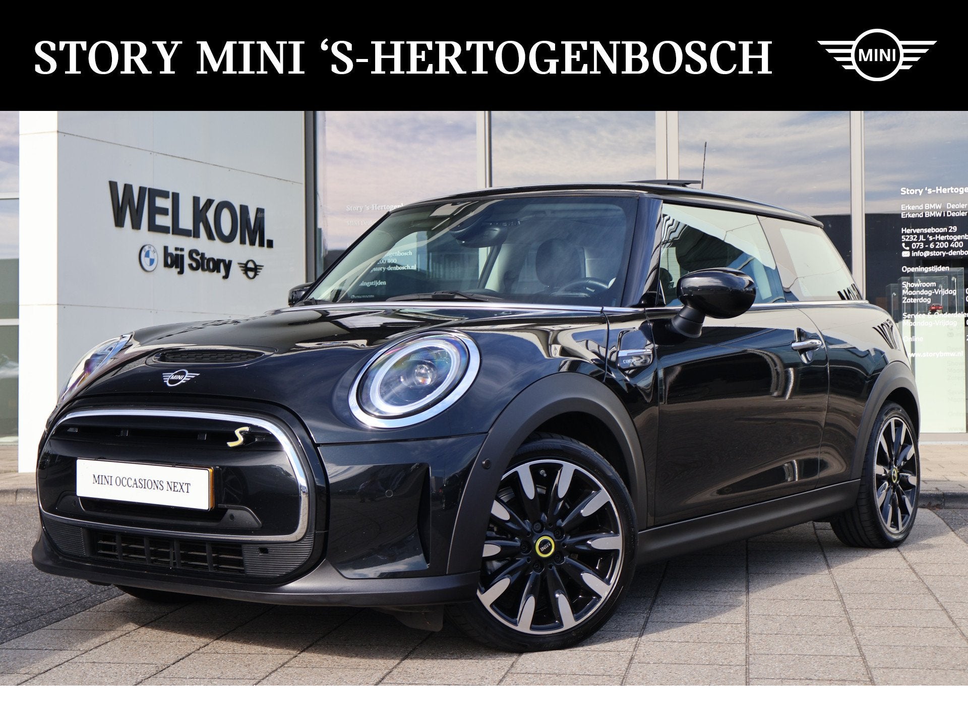 MINI Electric Camden Classic / Panoramadak / Sportstoelen /, Auto's, Dealer onderhouden, Met garantie (alle), 4 stoelen, 184 pk