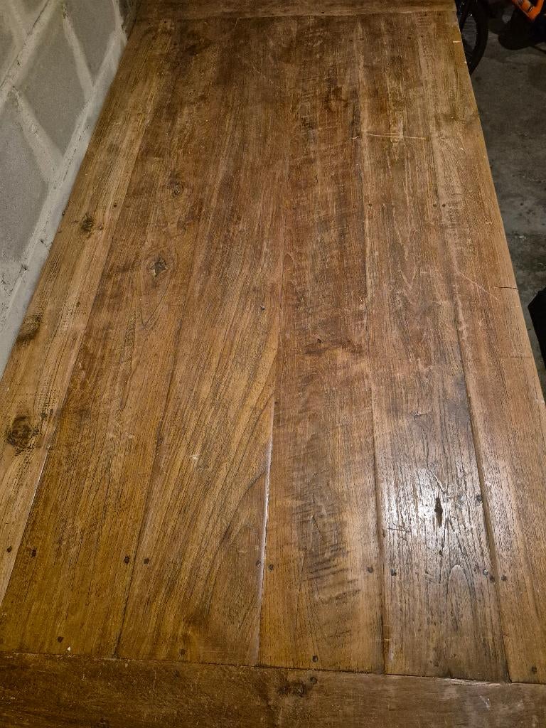 Teaken houten tafel, Huis en Inrichting, Tafels | Salontafels, Ophalen, Gebruikt, Teakhout, 50 tot 100 cm